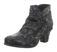 Klassische Stiefelette in schwarz - Gr. - 40
