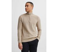 klassischer 11 PROJECT PRTillmann Fine Herren Troyer mit Stehkragen Pullover 21301005-ME-1513041 Beige 3XL