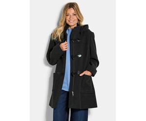 Klassischer Dufflecoat aus feinster Wolle-Mischung grau 38