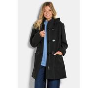 Klassischer Dufflecoat aus feinster Wolle-Mischung grau 50