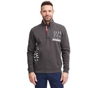 klassischer FQ1924 FQWilliam Herren Troyer mit Stehkragen Pullover 21900589-190201 Grau XL