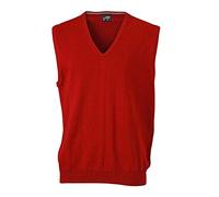 Klassischer Herren Baumwoll-Pullunder 3XL,Bordeaux