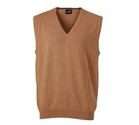 Klassischer Herren Baumwoll-Pullunder 3XL,Camel