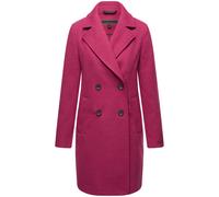 Klassischer Mantel in Woll-Optik "Frostjuwel 14" Berry Wine XXXL