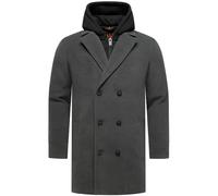 STONE HARBOUR Trenchcoat Herren anthrazit, S