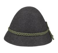 Klassischer Schinderhannes Trachtenhut anthrazit 58 cm