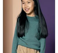 disana - Kid's Strick-Pullover - Wollpullover, Gr. 122-128, türkis (Eukalyptus)