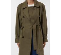 Klassischer Trenchcoat mit Bindegürtel olive L