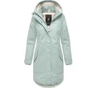 Wintermantel RAGWEAR "Jannisa Coat", Damen, Gr. 5XL (50), mint, Obermaterial: 100% Polyester, Innenfutter: 100% Polyester, Wattierung: 100% Polyester, tailliert ca. Mitte Oberschenkel, hoch geschlosse