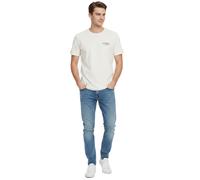 Rundhalsshirt BLEND "Rundhalsshirt BHViggo", Herren, Gr. M, weiß (snow weiß), Obermaterial: 100% Baumwolle CO., Shirts Rundhalsshirt (26454232-M) snow weiß