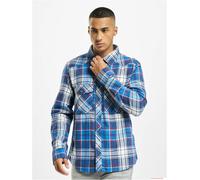 klassisches Brandit Checkshirt Flanell-Hemd Herren Holzfäller-Hemd Langarm B4002 Navy/Schwarz 4XL