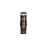 Klassisches Echtleder-Uhrenarmband für DW-Uhren - 19 mm DarkBrown