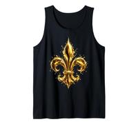 Klassisches Fleur-De-LYS Splash Ornament französisches Emblem Tank Top