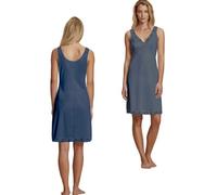 Klassisches langes Unterkleid mit Spitze, Pulver/Öl, 50