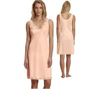 Klassisches langes Unterkleid mit Spitze, Rosa, 54