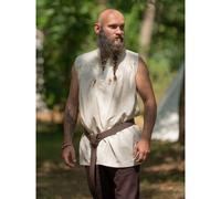 Klassisches Mittelalter Hemd ärmellos, Natur "Eike"