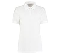 Klassisches Polo-Shirt mit Superwash für Damen Gr. 36, weiß