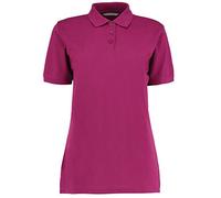 Klassisches Polo-Shirt mit Superwash für Damen Gr. 40, magenta
