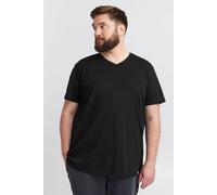 klassisches SOLID SDBedo BT Herren T-Shirt mit V-Ausschnitt Shirt 21300881-ME-194007 Schwarz 4XL