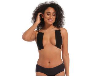 Klebe-BH MAGIC BODYFASHION "Boob Tape", Damen, Gr. N-Gr, schwarz, Obermaterial: 95% Baumwolle, 5% Elasthan, unifarben, körpernah, BHs Klebe-BH, trägerlos, rückenfrei, tief ausgeschnitten und viele wei