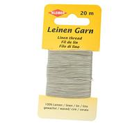 Kleiber 11,8 x 6,2 x 0,4 cm Leinen-Garn, hellgrau