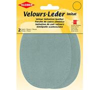 Kleiber 12,5 x 10 cm Ovaler Knie-/Ellbogenflicken aus Velours-Lederimitat zum Annähen, Beige