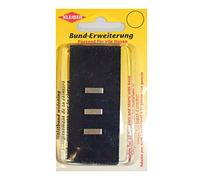 Kleiber Bunderweiterung mit Haken und Ösen 2,5–5 cm Schwarz