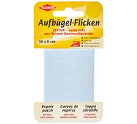 Aufbügel - Flicken 30 x 6 cm hellblau