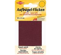 KLEIBER Zephir-Aufbügel-Flicken 300 x 60 mm weinrot