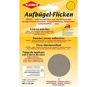 Kleiber 40 x 12cm Großer Ausbesserungsflicken aus Baumwolle, Beige