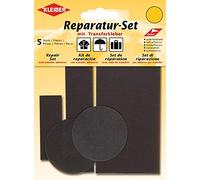 Kleiber Schnell-Reparatur-Set 5er Selbstklebende Ausbesserungsflicken Nylon Braun