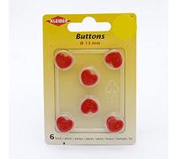 Kleiber 711-35 Knopf, rot, 13 mm