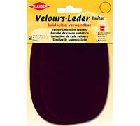 Kleiber 89700 Velours-Leder Imitat, Polyester, bordeaux, ca. 15 cm x 10 cm