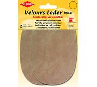Kleiber 89702 Velours-Leder Imitat, Polyester, beige, ca. 15 cm x 10 cm