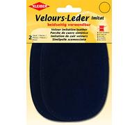 Kleiber 89704 Velours-Leder Imitat, Polyester, marine, ca. 15 cm x 10 cm