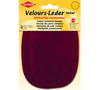 Kleiber 89705 Velours-Leder Imitat, Polyester, rot, ca. 15 cm x 10 cm