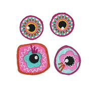 Kleiber Bügelbild Patch Applikation zum Aufbügeln Augen 2,3-3,2 cm