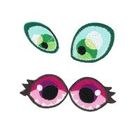 Kleiber Bügelbild Patch Applikation zum Aufbügeln Augen 3,0-3,5 cm