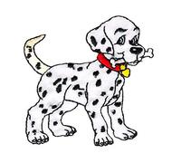 Kleiber Bügelbild Patch Applikation zum Aufbügeln Hund Dalmatiner 6,0 x 6,0 cm