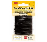 Kleiber + Co.GmbH 71080 Rund-Elastik Soft, schwarz, Ø 3 mm x 5 m