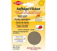 Kleiber + Co.GmbH Aufbügel-Flicken Zephir, Hellbraun, ca. 40 cm x 12 cm