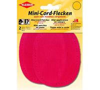Kleiber + Co.GmbH Fein-Cord-Flecken Mini, 100% Baumwolle, rot, 11 x 8,5 cm