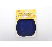 Kleiber Fein-Cord-Flecken Mini, ca. 11 cm x 8,5 cm, Blau