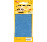 Kleiber Jeans-Bügelflicken – Polyester, Hellblau, 15 x 17 cm