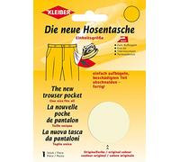 Kleiber Ersatzhosentasche (aufbügelbar/ cremeweiß/ 23 x 18,5 cm)