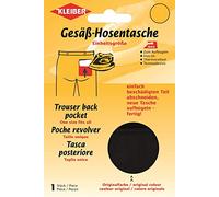 Kleiber Gesäß-Hosentasche (19 x 13 cm / schwarz / aufbügelbar)