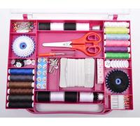 Kleiber + Co.GmbH Universalnähkästchen Nähkästchen, Diverse, violett, 27 x 22 x 3,2 cm