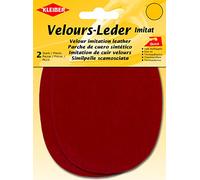 Kleiber + Co.GmbH Velour-Bügelflecken oval, 38% Acryl/32% Baumwolle/30% Viskose, ca. 13 cm x 10 cm