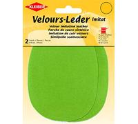 Kleiber + Co.GmbH Velour-Leder-Imitat klein, 38% Polyacryl/32% Baumwolle/30% Viskose, Apfel, ca. 13 cm x 10 cm