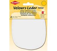 Kleiber + Co.GmbH Velour-Leder-Imitat klein, Weiß